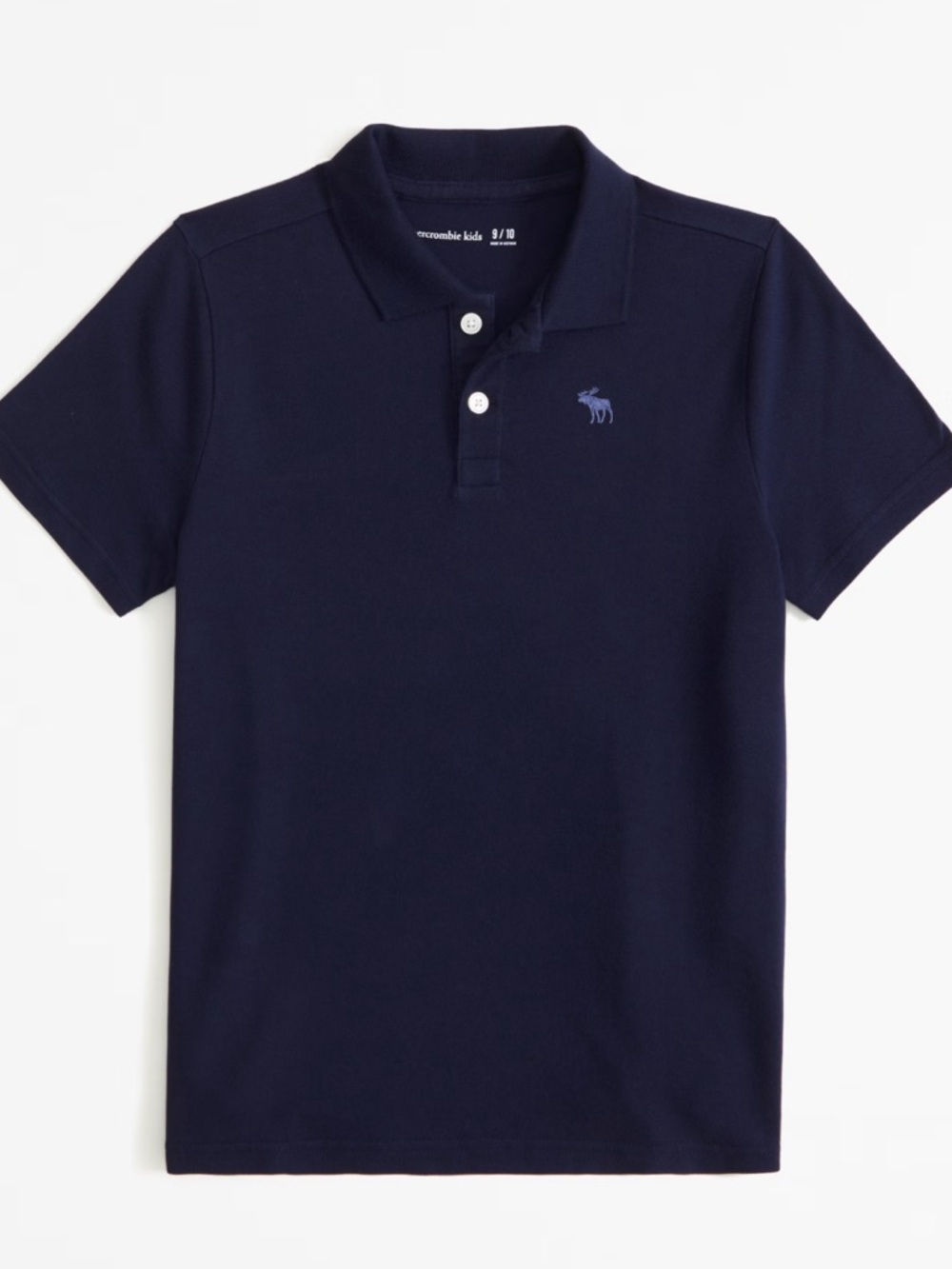 abercrombie kids Navy Polo Shirt 7/8 7 8